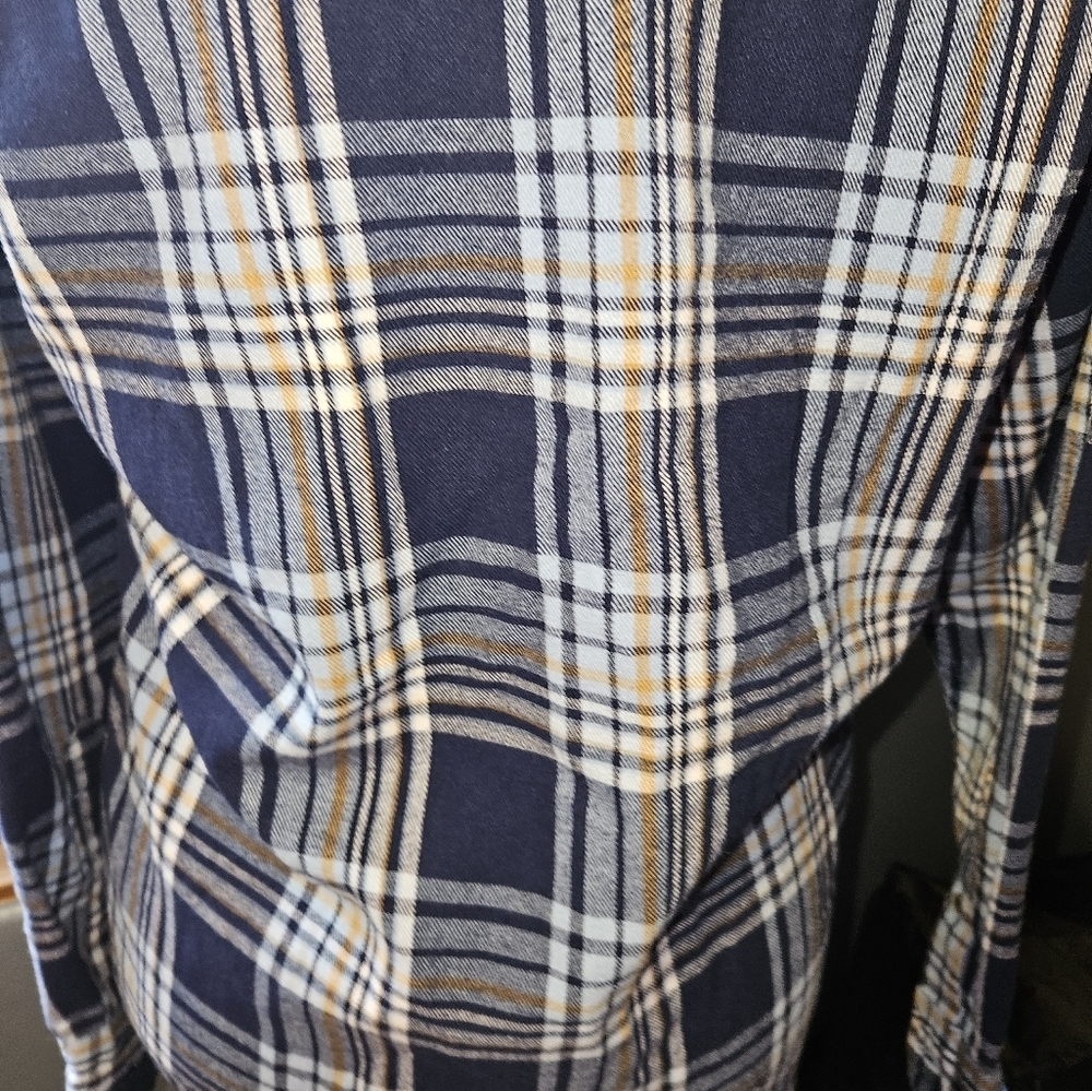 Nickel & Iron Womens Plaid Long Sleeve Button Up Shirt Size M - Picture 10 of 10